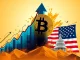 Chart showing a massive Bitcoin surge after the US government establishes a Bitcoin Reserve, signaling a new era for digital assets.