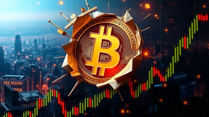 Visualizing Bitcoin's remarkable surge past $119,000, fueled by growing institutional adoption and market confidence.