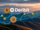 Charts and Bitcoin symbols illustrating the significant Bitcoin volatility caused by Deribit's large crypto options expiries.