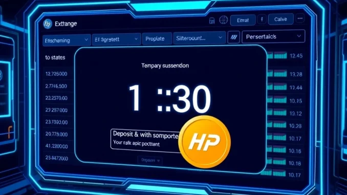 Bithumb suspends HP token deposits and withdrawals for network upgrade