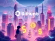 Bithumb logo atop digital charts, symbolizing new LISTA MERL KRW pairs and expanded altcoin offerings in the South Korean crypto market.