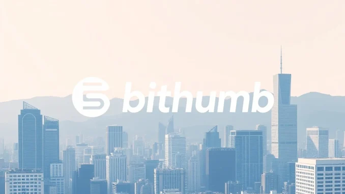 Bithumb's official designation as a large South Korean corporation, highlighting its significant growth and regulatory importance in the crypto sector.