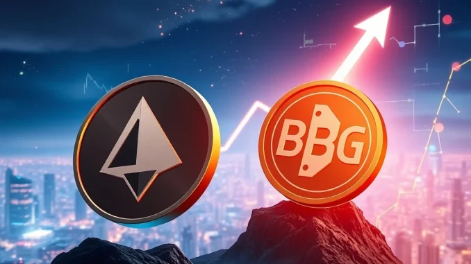 A visual representation of BlockDAG's impressive market surge contrasted with Cardano ADA's recent decline, highlighting the shifting dynamics in the crypto presale landscape.