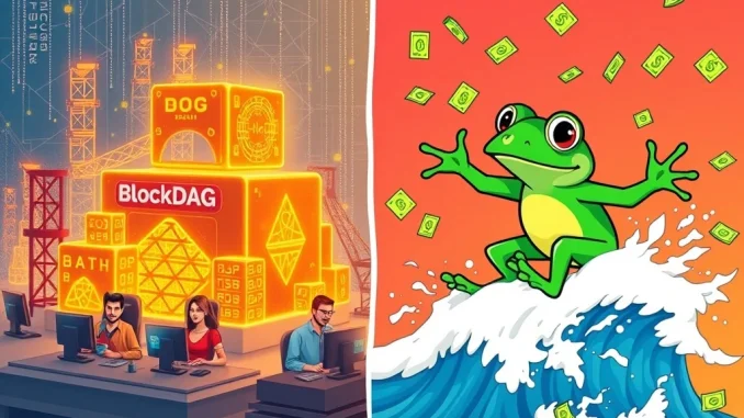 BlockDAG's **Remarkable** Rise: Attracting 4500 Builders & 2660% ROI as Neo Pepe Surges Contrasting BlockDAG's strong development and 2660% ROI with Neo Pepe's speculative meme-driven surge.