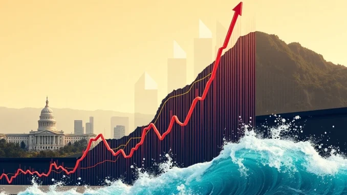 Visualizing the dramatic BNB price surge causing massive crypto liquidations, highlighting institutional demand reshaping the market.
