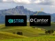 A visual representation of BSTR Holdings merging with Cantor Equity Partners, symbolizing the creation of a significant Bitcoin treasury.