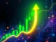 Visualizing the significant Bitcoin (BTC) price surge, a chart shows BTC breaking past $119,000, signaling a powerful market rally.