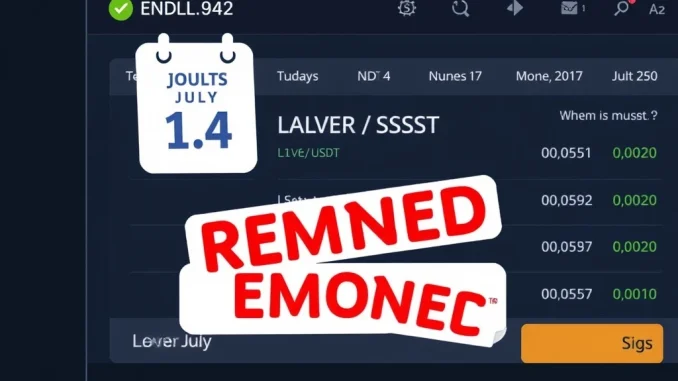 Bybit Shocks Traders: LEVER/USDT Spot Trading Pair Delisted on July 4 Bybit delisting LEVER/USDT spot trading pair on July 4