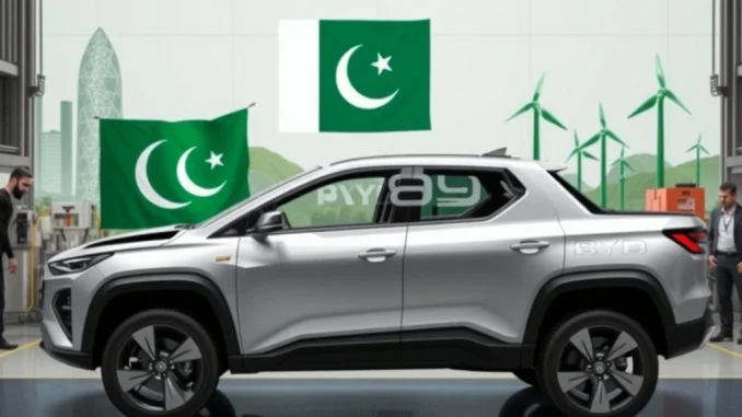 BYD Pakistan EV assembly line aiming for significant market share in Pakistan's electric vehicle market by 2026.