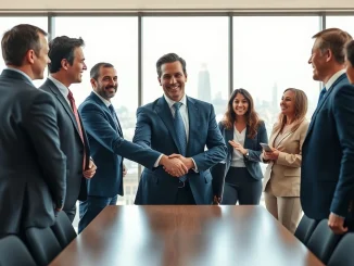California Governor Gavin Newsom engaging in a strategic discussion with executives from Ripple and Coinbase, symbolizing the new California crypto breakthrough project.