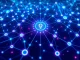 Abstract digital network illustrating the CARV River partnership, blending AI DeFi rewards with identity-bound incentives.