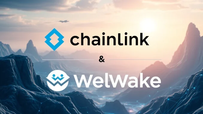 Chainlink and WeWake showcasing crypto institutional adoption and gasless onboarding solutions