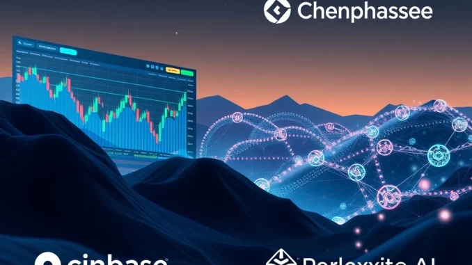 Coinbase AI partnership with Perplexity AI integrating real-time crypto data for enhanced trading decisions.