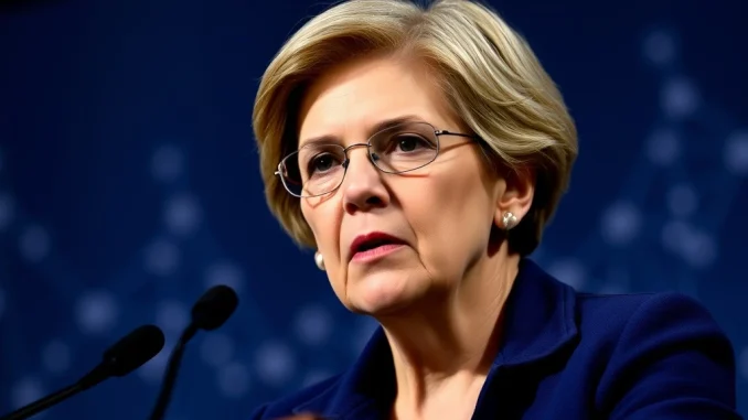Senator Elizabeth Warren warns of regulatory loopholes in the proposed crypto bill, impacting SEC oversight of digital assets.