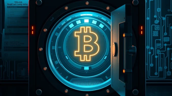 Crypto self-custody rights highlighted in a futuristic digital vault