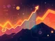 A digital chart depicting CVX token's phenomenal 3134% growth amidst crypto regulatory changes, symbolizing market resilience.