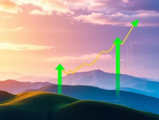 A Dogecoin price chart showing a double bottom pattern, signaling a potential 77% Dogecoin rally from $0.26.