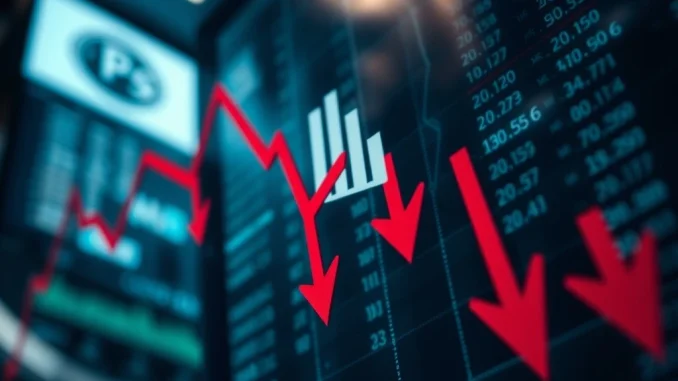 Dow Stock Plunge: Unpacking the Shocking 50% Dividend Cut and Q2 Earnings Disaster Chart showing a sharp Dow Stock Plunge after disappointing Q2 earnings and a significant dividend cut, signaling market distress.