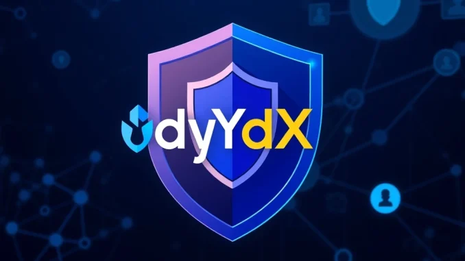 Visualizing the dYdX acquisition of Pocket Protector, symbolizing a revolutionary step for crypto social trading.