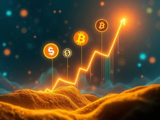 A dynamic chart illustrating the potential rise of emerging cryptos, including BlockDAG, as future bull market leaders.
