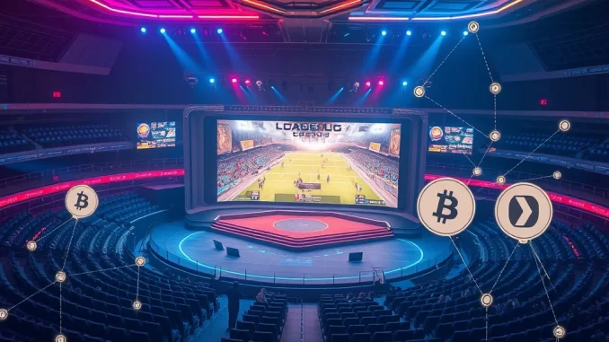 Esports Betting Platforms embracing crypto for global growth, featuring USDT and Dash symbols.