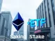Nasdaq's groundbreaking proposal for Ethereum ETF staking, symbolizing the fusion of traditional finance and crypto innovation.