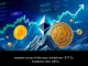 Chart showing the surge in Ethereum ETF inflows, representing robust institutional investment and the growing market cap share of ETH.