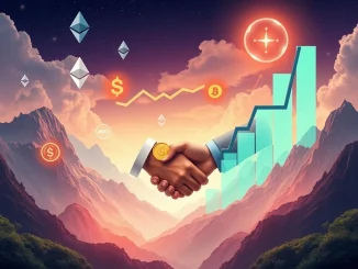 Chart showing explosive 10x gains potential in the cryptocurrency market, highlighting Ethereum and Solana's role in institutional adoption.