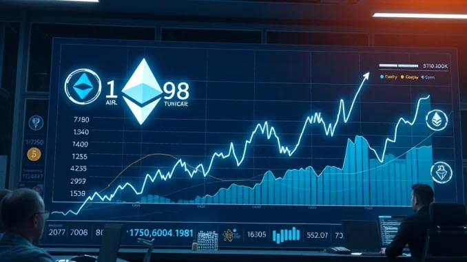 Ethereum news showing Fundamental Global's dramatic share surge after crypto treasury strategy