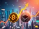 Dynamic charts and cryptocurrency logos symbolizing the Ethereum news, BNB's price surge, and the overall Total3 crypto market uptrend towards $4000.