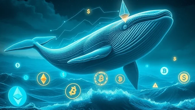 Crypto whales strategically moving large Ethereum funds for high-stakes altcoin leverage trading, impacting market dynamics.
