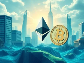 A visual representation of Ethereum's growth outpacing Bitcoin, highlighting key factors like institutional adoption and ETF inflows, central to today's Ethereum News Today.
