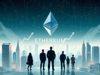 A visual representation of the Ethereum price prediction, showing an upward trend and growth, highlighting institutional Ethereum demand.