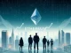 A visual representation of the Ethereum price prediction, showing an upward trend and growth, highlighting institutional Ethereum demand.