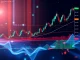 A detailed chart showing bullish Ethereum price movements, highlighting key technical indicators and volume surges, essential for ETH technical analysis.
