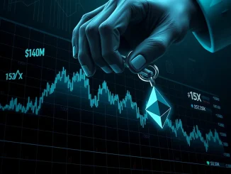 A visual representation of a significant Ethereum short position, highlighting the high stakes of crypto leverage trading.