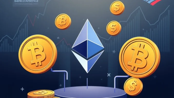 Ethereum stablecoins driving significant crypto institutional interest, highlighted in a Bank of America report.