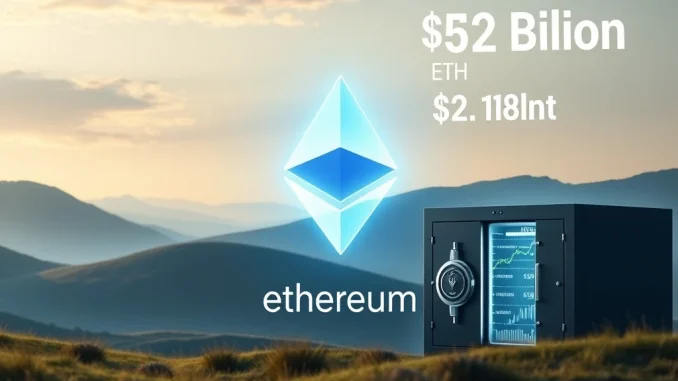 A digital representation of BitMine's massive Ethereum staking, symbolizing growing institutional confidence in ETH reserves.