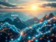 Goldman Sachs and BNY Mellon logos amidst a digital network, symbolizing the future of Ethereum News and blockchain settlement for tokenized funds.