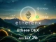 Etherex DEX platform interface, symbolizing its launch on Linea zkEVM for enhanced decentralized trading.
