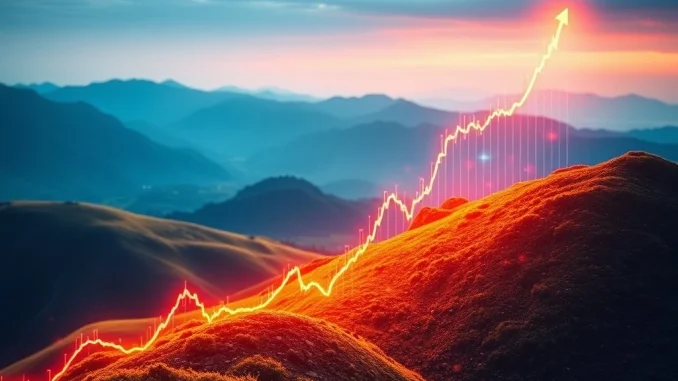 A vibrant chart showing Ether.fi (ETHFI) price surging upwards, symbolizing strong market momentum and on-chain activity.
