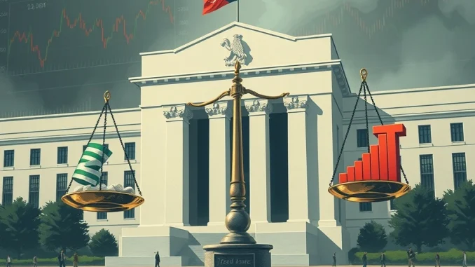 Federal Reserve balancing inflation and economic growth with rate decisions