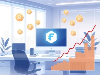 Figma's $70M Bitcoin ETF investment displayed on a digital dashboard