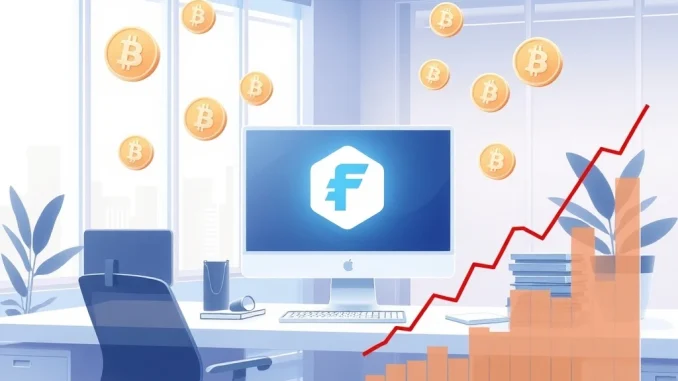 Figma's $70M Bitcoin ETF investment displayed on a digital dashboard