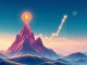 A digital chart showing a sharp upward trend, symbolizing the potential HIFI price breakout and market momentum for the HIFI token.