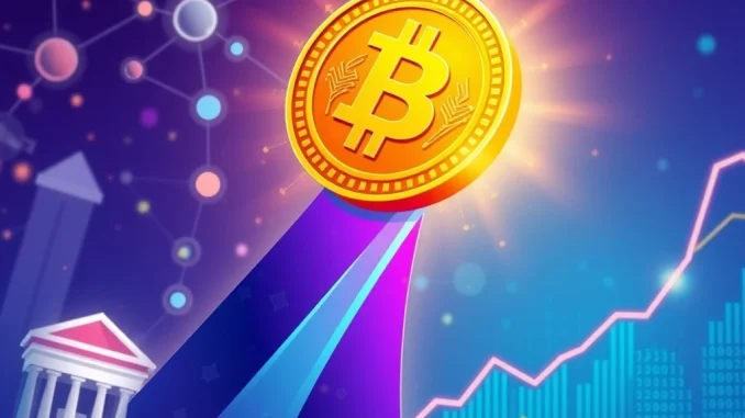 A soaring HOME crypto coin symbolizing its explosive price surge driven by network upgrades and institutional adoption.