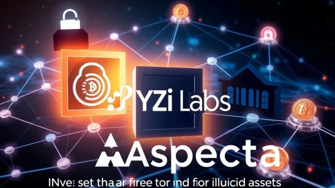 YZi Labs' investment in Aspecta boosts RWA liquidity for illiquid assets on a blockchain platform.