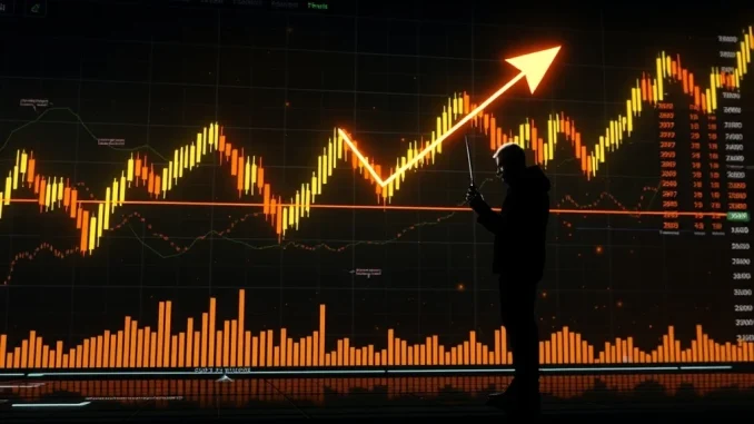 Visualizing James Wynn's high-stakes 40x BTC short position, highlighting the volatile nature of Bitcoin leverage trading and the potential for significant gains or losses.