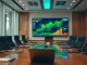 Jetking Infotrain's leadership discussing their strategic Bitcoin strategy, symbolized by digital charts and a significant equity raise.