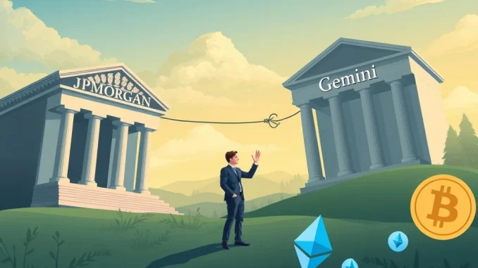 JPMorgan Gemini banking dispute: Tyler Winklevoss critically challenges traditional finance over open banking policies, impacting crypto banking.